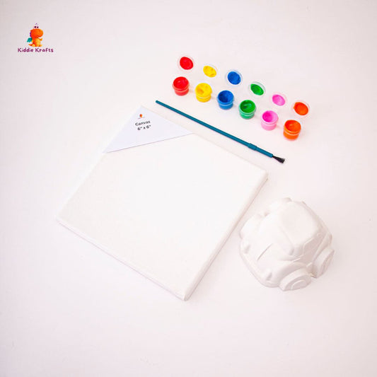 Mini Canvas & Ceramic Car Craft Kit